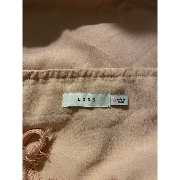 Lush Lace Trim V-neck Camisole Ballet Pink Size XSmall Balletcore Feminine - Picture 6 of 7